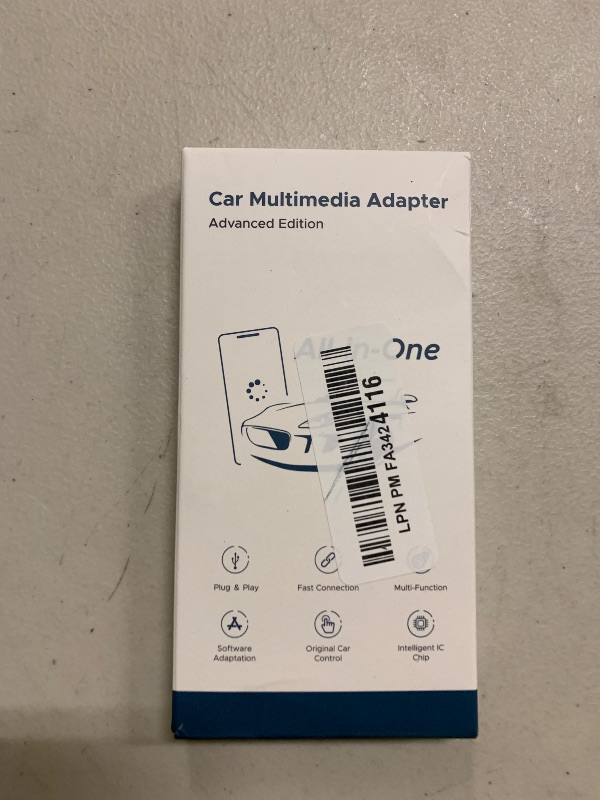 Photo 1 of 3-in-1 Wireless CarPlay Adapter, Car TV Mate Pro Max 2025 Upgraded [Metal & Glass Case] Convert Wired to Wireless Apple Car Play/Android Auto or HDMI for Fire TV Stick, Compatible for 2016+ Vehicles