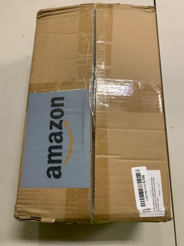 Photo 1 of 2 Pack Fall Artificial Mums Topiary Ball Tree with Ground Spike Boxwood 25" UV Resistant Fake Greenery Shrub Faux Violet Plant Fall Decorations Flower for Garden Yard Porch Patio Autumn Outdoor Decor