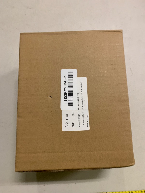 Photo 1 of 4oz 16 oz Glass Overnight Oats Containers with Lids 2Pack, Yogurt Parfait Cups with Dry and Wet Separation, Breakfast Prep Bowl for Cereal Nut Fruit Meal, To Take Along Oatmeal Salad Smoothie Snack