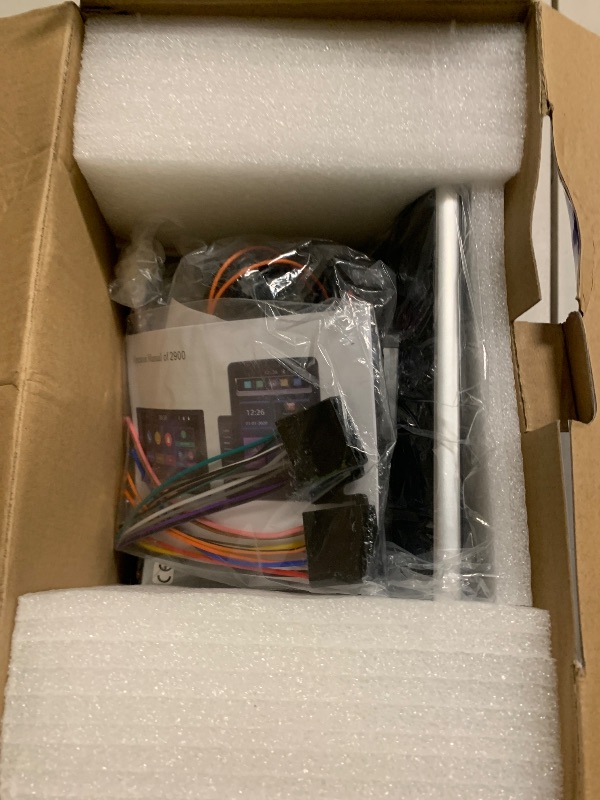 Photo 1 of 10.1 inch Single Din Car Stereo with Wireless Carplay 10 inch Touchscreen Radio Support AM FM Radio/YouTube Video/Car Play/Android Auto/Bluetooth/SWC + Backup Camera + Mic