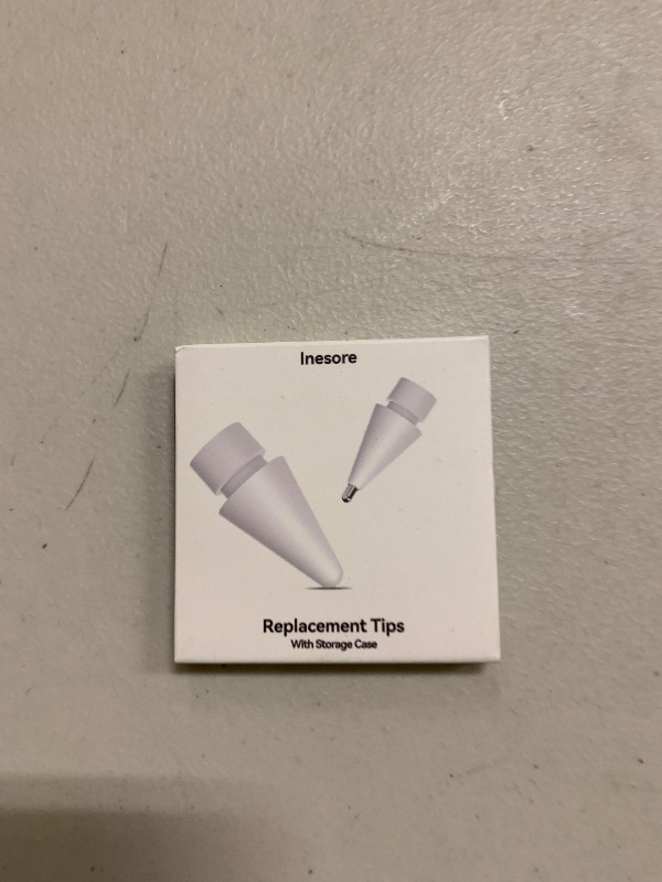 Photo 1 of (4 Pack) Replacement Tips for Apple Pencil 2nd Generation and Pencil 1st Generation,Inesore Upgraded Apple Pencil Tips Accessories Compatible with Apple Pencil 2 Generation iPad Pro Pencil Nib