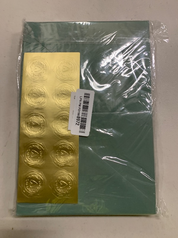 Photo 1 of 100 Pieces Sage-Green A7 Envelopes Greeting Card Envelopes 5.24 x 7.24 Inches for 5 x 7 Wedding Invitation Cards, Greeting Cards, Birthday Baby Shower Invitations