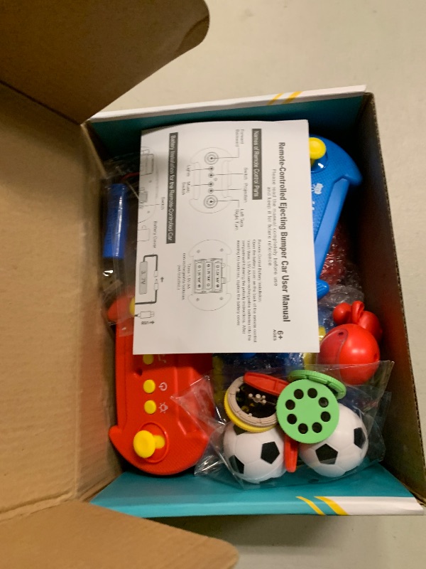 Photo 1 of 2 Pack Remote Control Battle Bumper Car for Kids, Fun Battle Robot Pop-up Remote Control Toy Car, Family Interactive Toy with Music Children's (Blue+Red)