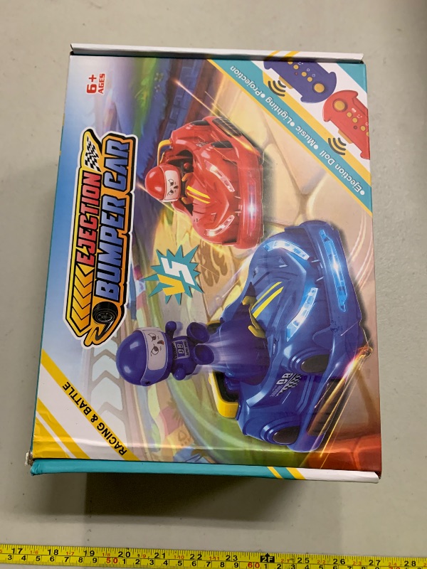 Photo 1 of 2 Pack Remote Control Battle Bumper Car for Kids, Fun Battle Robot Pop-up Remote Control Toy Car, Family Interactive Toy with Music Children's (Blue+Red)