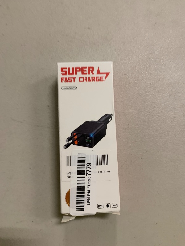 Photo 1 of [Apple MFi Certified] Retractable Car Charger USB C, Rombica 120W USB C Car Charger 4 in 1 PD/QC Type C Fast Charging Cigarette Lighter Adapter for iPhone 17 17 Pro 16 15 14 13 12 Galaxy S25 S24 Pixel