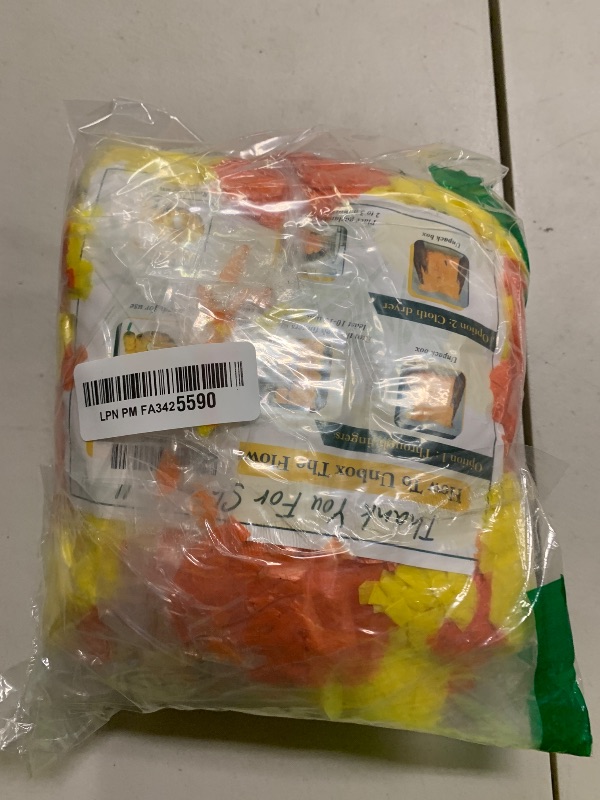 Photo 1 of 3 Pack Lighted Marigold Garland 10 LED Artificial Marigold Flowers String Lights Dia de Los Muertos Day of The Dead Decorations for Halloween Diwali Indian Party (3, 5 Ft 10 LED)