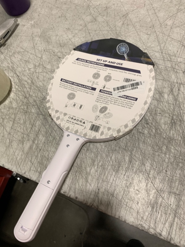 Photo 1 of YsChois Electric Fly Swatter, Bug Zapper, Mosquito Zapper Racket | Gold Zone Voltage, Densest 3 mm Mesh, Apple-Like Weight - AA Battery Powered (not incl.) - Indoor & Outdoor Use with Pro Swat Tips