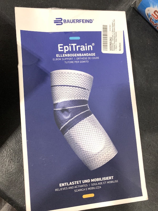 Photo 1 of Bauerfeind - GenuTrain - Knee Brace - Targeted Support for Pain Relief and Stabilization of The Knee, Provides Relief of Weak, Swollen, and Injured Knees