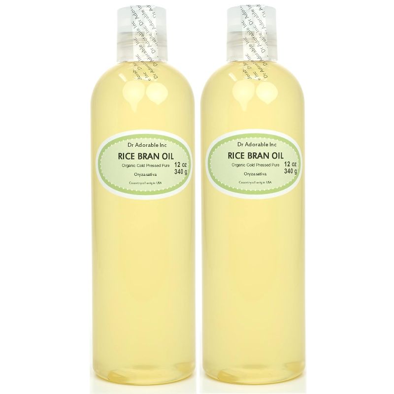 Photo 1 of Dr Adorable - 24 oz - Rice Bran Oil - 100% Pure Natural Premium Organic Cold Pressed (2 of 12 oz)