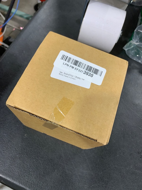 Photo 1 of Baseball Display Case, Clear Baseball Holder with Wooden Base, Acrylic Baseball Case Display for Balls, UV Protected Cube Signed Baseball Display Box for Memorabilia Baseball Display, Log Color