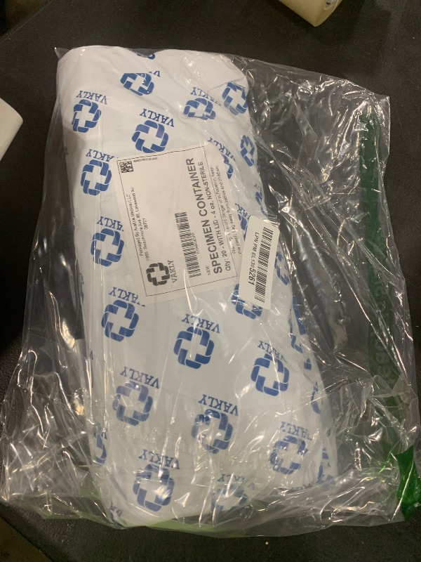 Photo 1 of Caremax Supply Specimen Cups with Lids-Leak Proof Lid- High Quality Latex Free Polypropylene Plastic- Non-Sterile- 25 4oz Specimen Jar