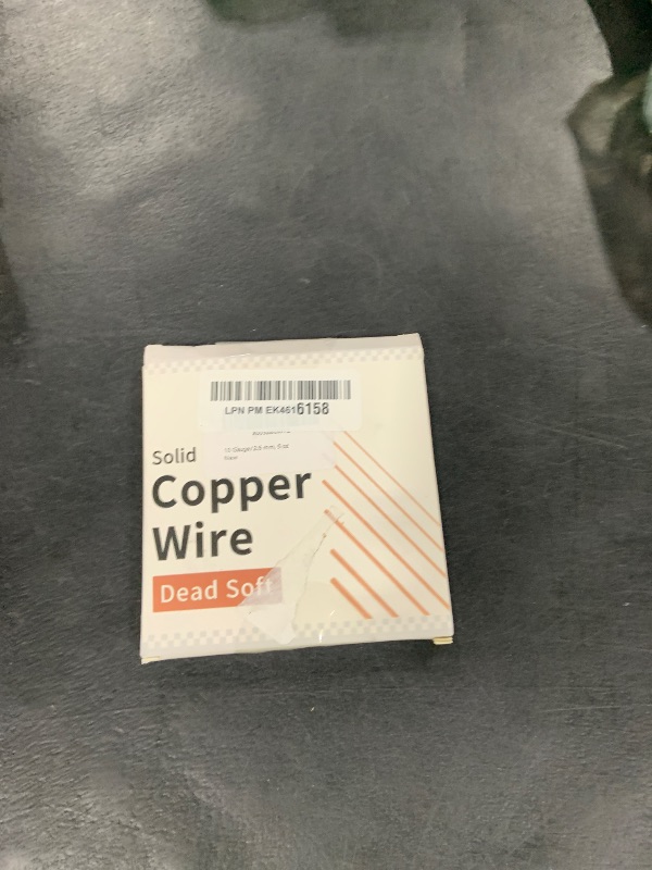 Photo 1 of 10 Gauge/2.6 mm 10 Feet 5 oz 99.9% Dead Soft Copper Wire for Electroculture Gardening, Jewelry Making, Beading, Science Projects, DIY Artwork, Pure Bare Copper Wire