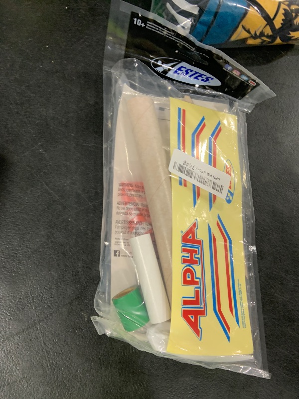 Photo 1 of Estes-1225 Alpha Rocket, Each - White, Red and Blue