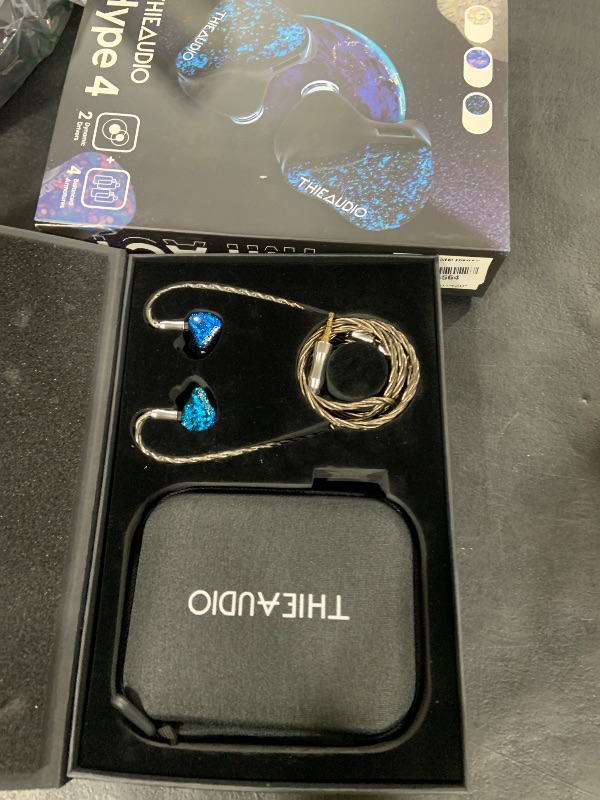 Photo 1 of Linsoul THIEAUDIO Hype 4 2DD+4BA in Ear Monitor, HiFi IEM Earphones with Tonal Balance, Latest Sonion Driver, Detachable Silver-Plated OCC Cable for Audiophile Musician Professionals (Black)