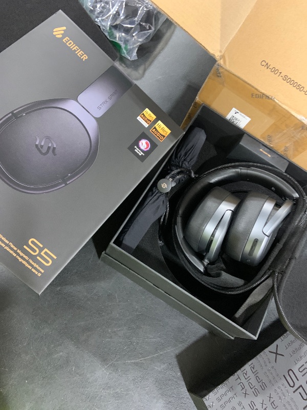 Photo 1 of Edifier STAX Spirit S5 Wireless Planar Magnetic Headphones, Snapdragon Sound, aptX Adaptive, Hi-Res Audio (LDAC LHDC), Bluetooth 5.4, Dual-Mic CVC Tech, 80H Playback & Fast Charging for Audiophiles