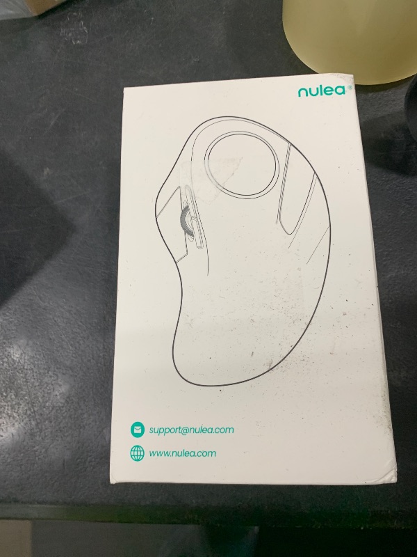 Photo 1 of Nulea Wireless Ergonomic Trackball Mouse, Rechargeable, Bluetooth Rollerball Mouse, 44mm Index Finger Trackball, 5 Adjustable DPI, Compatible with PC, Laptop, iPad, Mac, Windows, Android