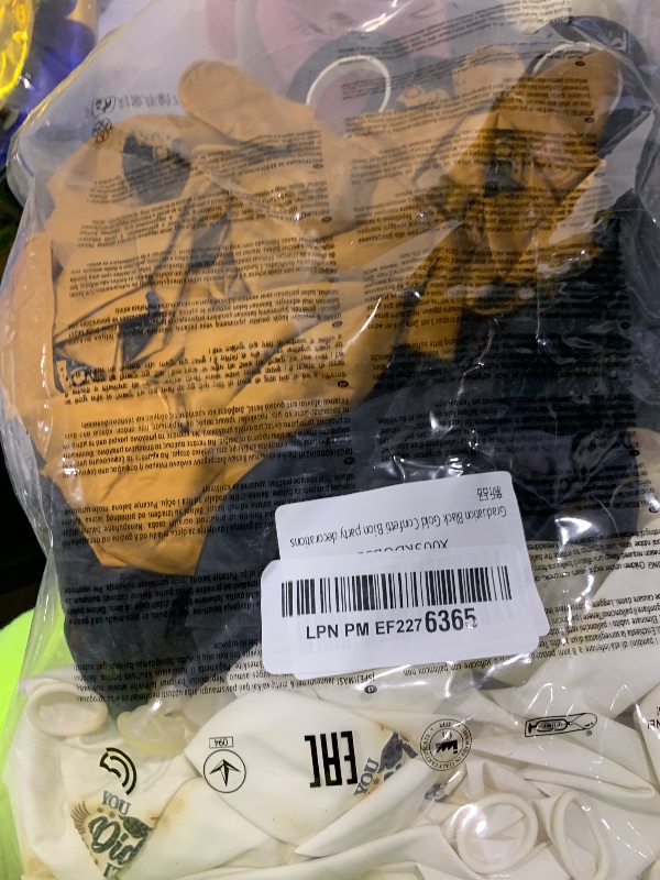 Photo 1 of 75 Pack Graduation Party Decorations Balloons Set - 12 Inch Black Gold Balloons with Balloon Ribbons for Graduation Party Decoration Supplies