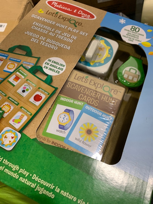 Photo 1 of Melissa & Doug Let’s Explore Indoor/Outdoor Scavenger Hunt Play Set – 80 Double-Sided Cards - Activities For Kids, Seek And Find Games, Nature Game Kids Ages 4+