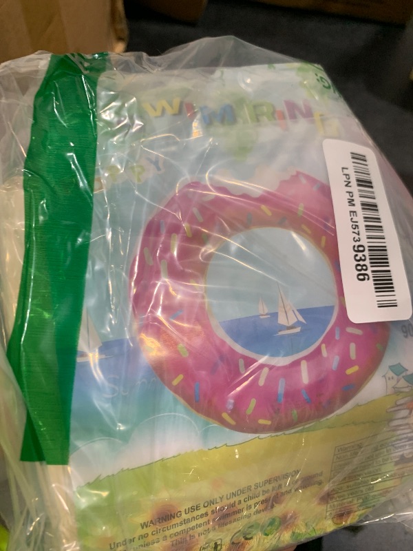 Photo 1 of DMAR Pool Floats Donut Inflatables 23.4" Donut Pool Floats for Kids Donut Floatie Doughnut Pool Float Donut Swimming Ring for Beach Pool, 1Pcs, Pink