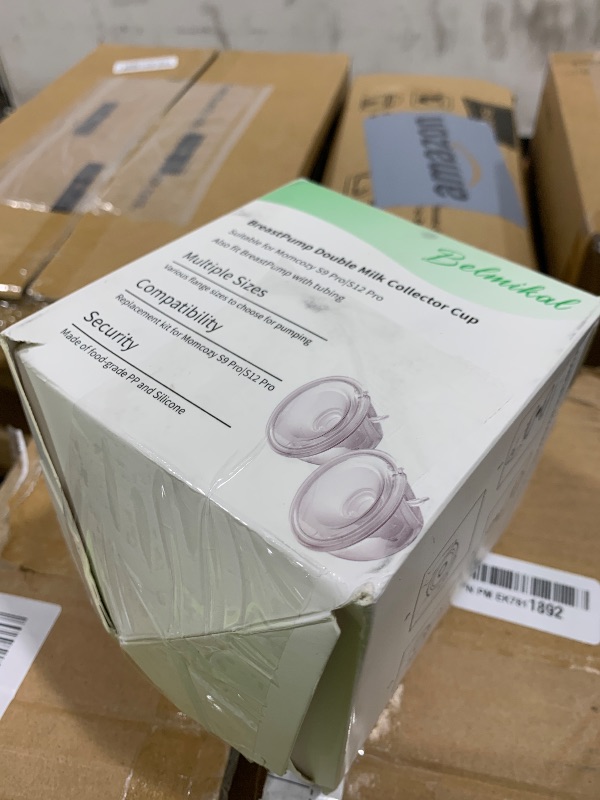 Photo 1 of Belmikal Double Wearable Breast Pump Parts 27mm Milk Collector Cup Compatible with Momcozy S9 Pro|S12 Pro Wearable Breastpump Incl 27mm Flange Use with S9 Pro|S12 Pro Parts/Accessories Replacement