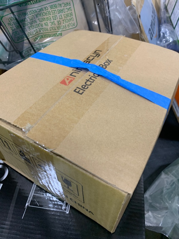 Photo 1 of ABS Electrical Junction Box, Ventilated Design, Cable Grommets, IP65 Waterproof Enclosure, Indoor/Outdoor Use with Mounting Panel. (Clear Cover, 8.7"x6.7"x4.3")