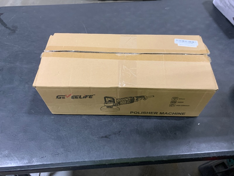 Photo 1 of GEVEELIFE Buffer Polisher, 6 Inch/7 Inch 1600W Rotary Car Buffer Polisher Waxer, 7 Variable Speed 1000-3500 RPM, Detachable Handle for Car, Boat Sanding, Polishing, Waxing