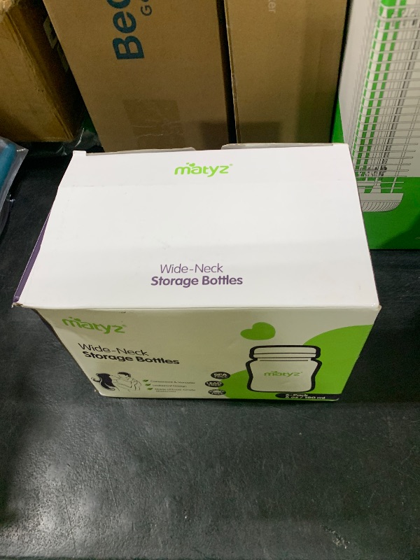 Photo 1 of Matyz 6-Pack Breast Milk Storage Bottles (6oz, 3 Colors) - Wide Neck Breastmilk Collection and Storage Bottle - Formula Storage Bottles Compatible with Medela Avent Spectra Pumps