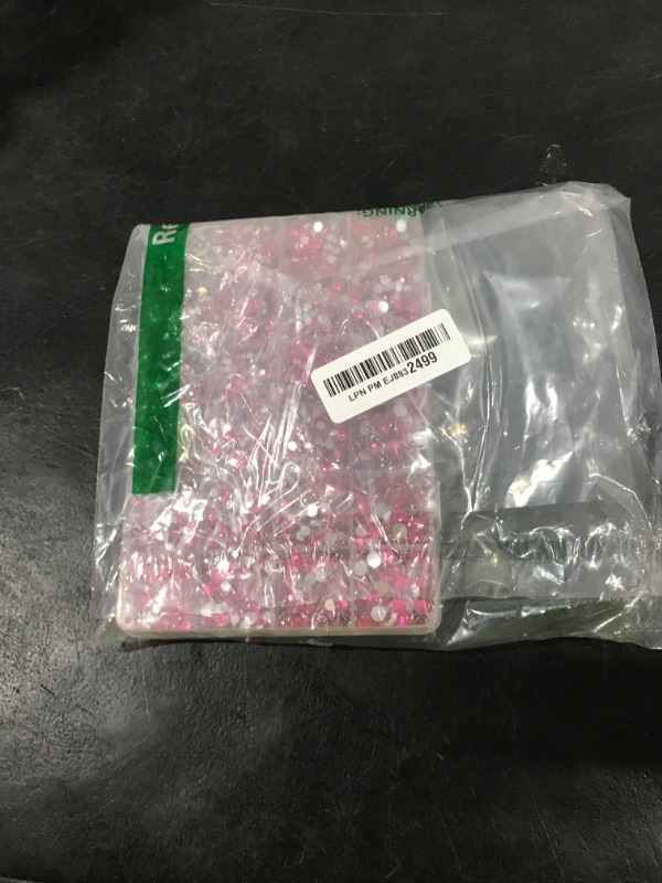 Photo 1 of 30000Pcs Resin Rhinestones Set for Crafting Bedazzling, Hot Pink Flatback Gems Jewels Crystals for Crafts Clothes Shoes Fabric Shirts Tumblers Cups, Flat Back Bedazzler Kit with b 7000 Glue