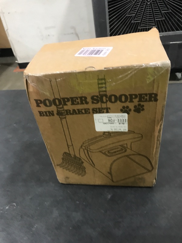 Photo 1 of HUZSV Pooper Scooper Large Swivel Bin & Rake for Large & Small Dogs Non-Breakable Dog Poop Scooper with 20 Waste Bags Easy to Clean Pet Waste Use on Grass, Dirt or Gravel - Pet Supplies