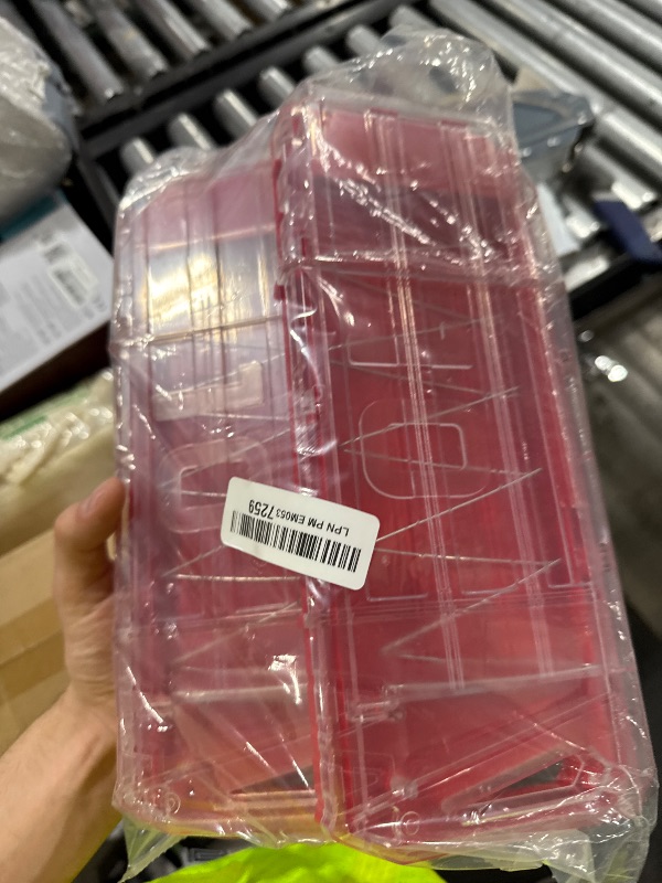 Photo 1 of OIMIO Magazine Clips, 10-Dart Magazine Quick Reload Clips Bullet Clips for Nerf Centurion & Motostryke MEGA Blasters 3 PCS (Clear & Red)