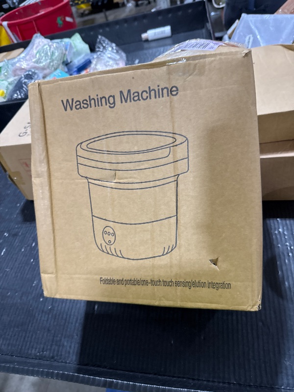 Photo 1 of Portable Washing Machine, Mini 16L Foldable Washer and Dryer with 3 Modes Deep Cleaning, Upgraded Small Collapsible Laundry for Travel, Apartment, Home, Hotel and camping