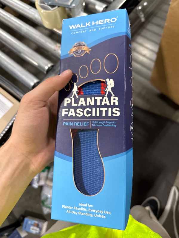 Photo 1 of WalkHero Arch Support Insoles - Plantar Fasciitis Inserts Pain Relief,Orthotic Inserts Relieve Foot Fatigue and Pressure for Standing All Day Mens 7-7.5 | Womens 9-9.5
