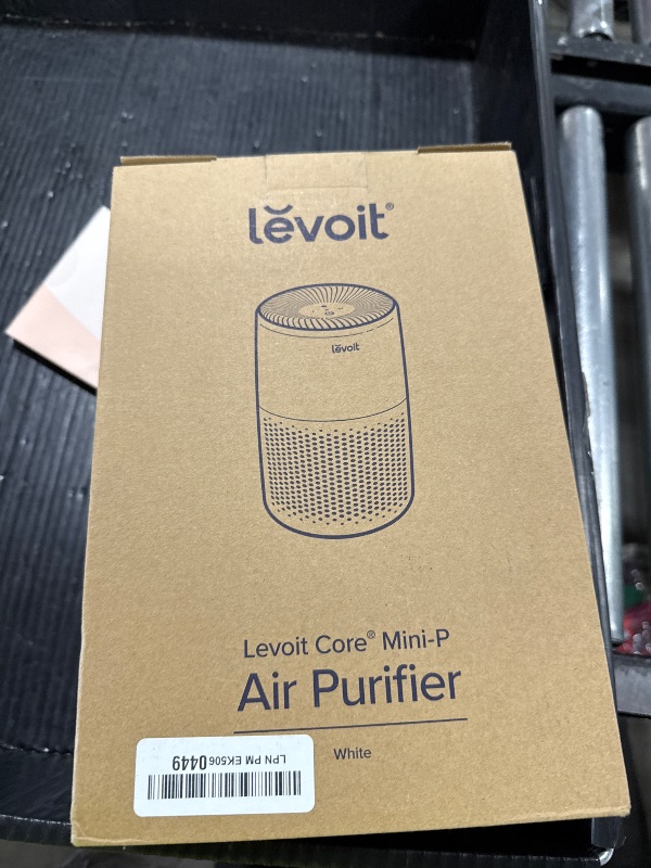 Photo 1 of LEVOIT Air Purifiers for Bedroom Home, 3-in-1 Filter Cleaner with Fragrance Sponge for Better Sleep, Filters Smoke, Allergies, Pet Dander, Odor, Dust, Office, Desktop, Portable, Core Mini-P, White