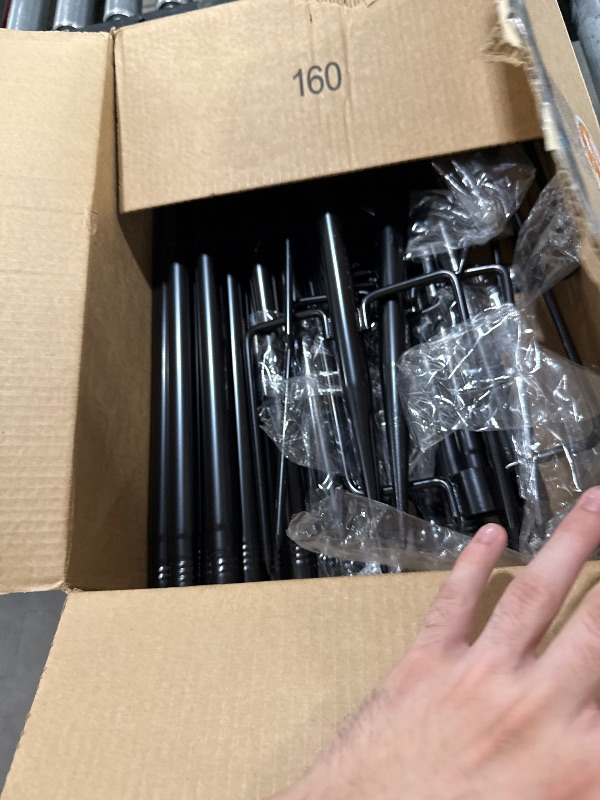 Photo 1 of 10Ft String Light Poles 4 Pack,Light Poles for Outside Lights,Outdoor with Fence Brackets Hanging Lights,Metal Stand Deck Patio Backyard