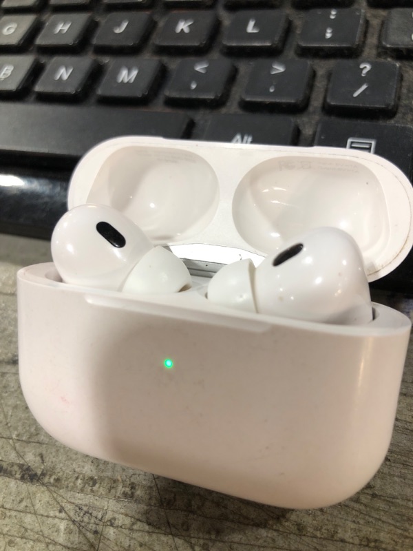 Photo 1 of Apple AirPods 4 Wireless Earbuds, Bluetooth Headphones, with Active Noise Cancellation, Adaptive Audio, Transparency Mode, Personalized Spatial Audio, USB-C Charging Case, Wireless Charging, H2 Chip