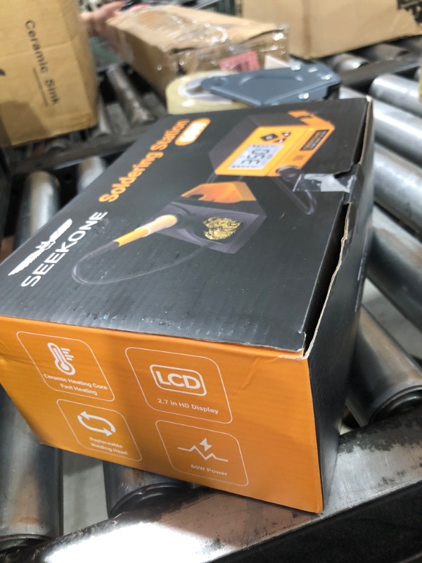 Photo 1 of SEEKONE 60W Soldering Station 356°F - 896°F?180? - 480??Soldering Iron Station with 5 Extra Iron Tips, ESD Safe, 3 Preset Channels, °C/ºF Conversion, Auto Sleep, Calibration Support & Power-on Memory