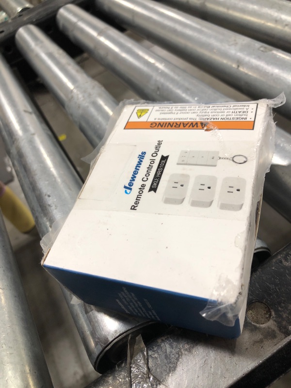 Photo 1 of DEWENWILS Wireless Remote Control Outlet, No Wiring, Programmable & Expandable Electrical Outlet Switch, 100FT Control Range, 125V/15A/1875W Independent Control Outlet, FCC Listed (1Remote+3 Outlets)