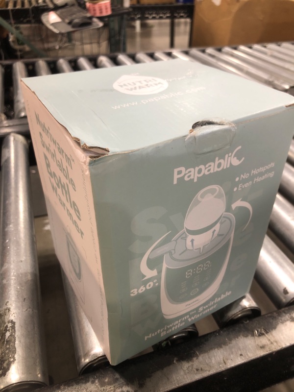 Photo 1 of Papablic NutriWarm™ Swirlable Bottle Warmer – Advanced Nutrient-Preserving Warming Technology, Fast and Even Warming for Breastmilk & Formula, Precise Temperature Control, Easy to Use
