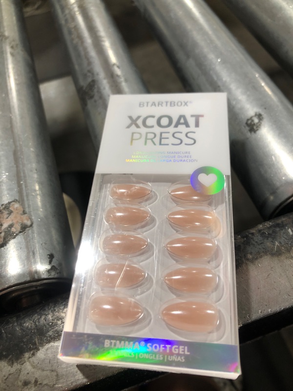 Photo 1 of BTArtbox Press On Nails Almond - Short Nude Natural Nails Press Ons, Glue On Nails for Wedding Birthday Gift, Supremely Fit & Glossy Stick On Nails in 15 Sizes - 30 Nail Kit, Nudies
