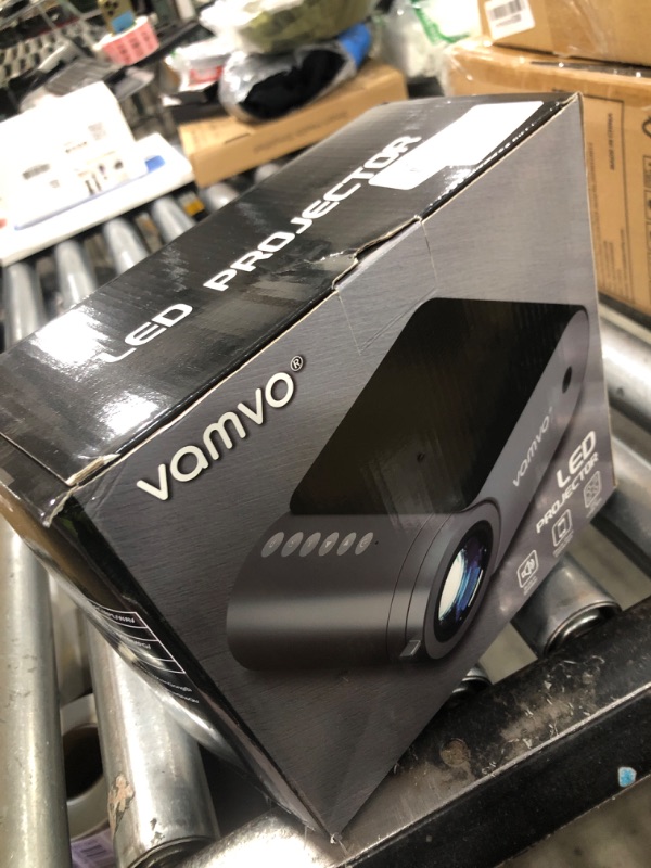 Photo 1 of vamvo Portable Projector WiFi VideoProjector 1080P 200" Portable Movie Projector, Outdoor Projectors with Stylish streamlined Design, Compatible with phone/ Tablet/ Laptop/ TV Stick/ PS4 etc.