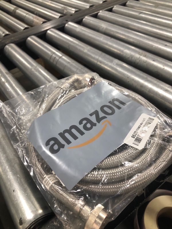 Photo 1 of Eastman Steam Dryer Installation Kit, 3/4 Inch FHT Fill Hose, 90 Degree Elbow, 6 ft Braided Stainless Steel Hoses, 41025