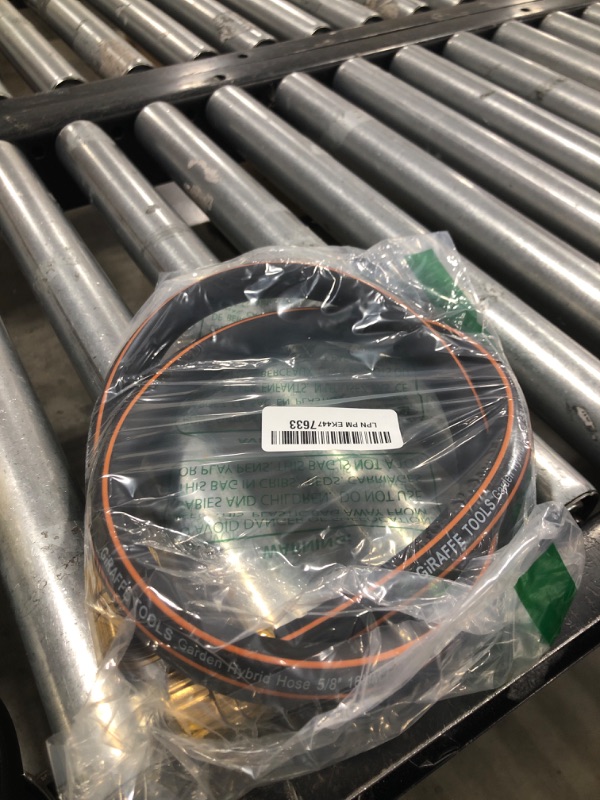 Photo 1 of Giraffe Tools Leader Hose 5/8" x 4ft, Custom Length, No Kink, Flexible, Leakproof Water Hose, Double Female Fittings, 600 Burst PSI, 4ft, Black Orange