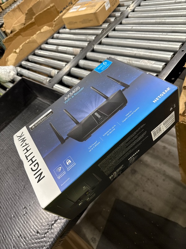 Photo 1 of NETGEAR Nighthawk 6-Stream Dual-Band WiFi 6 Router (RAX54S) – Security Features, AX5400 Wireless Speed, Up to 5.4 Gbps, Covers up to 2,500 sq. ft., 25 Devices - 1-Year Armor Subscription Included