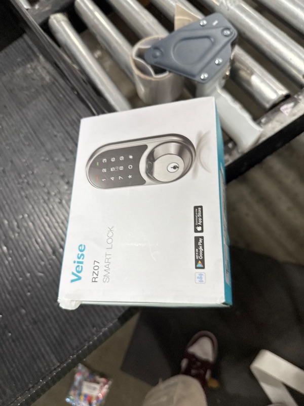Photo 1 of Veise RZ07 Smart Lock, Fingerprint Door Lock, 7-in-1 Keyless Entry with App Control, Electronic Touchscreen Keypad Deadbolt, Biometric Smart Locks for Front Door, Satin Nickel