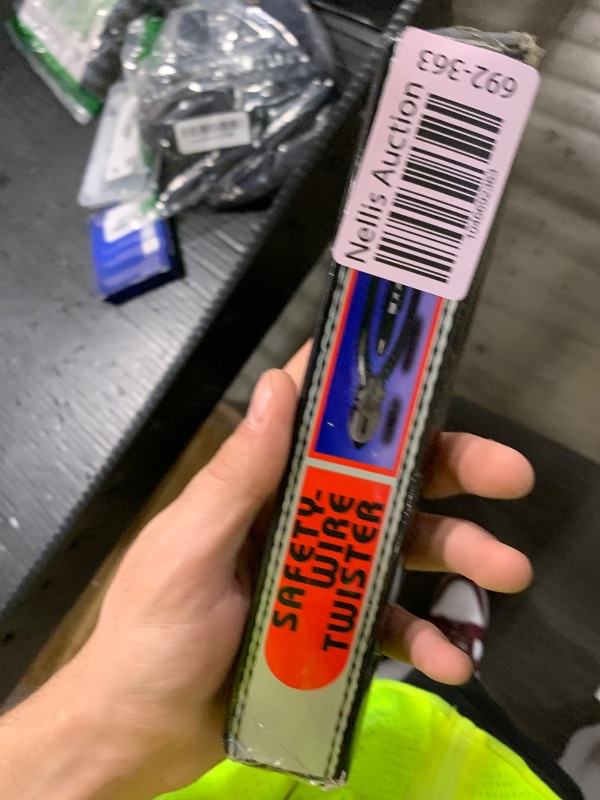 Photo 1 of 6in Safety Wire Pliers, High Carbon Steel Twisting Tool for Fasteners, Electrical Connections, Heavy Duty Construction with Locking Jaws, 10-1/2 inch Total Length