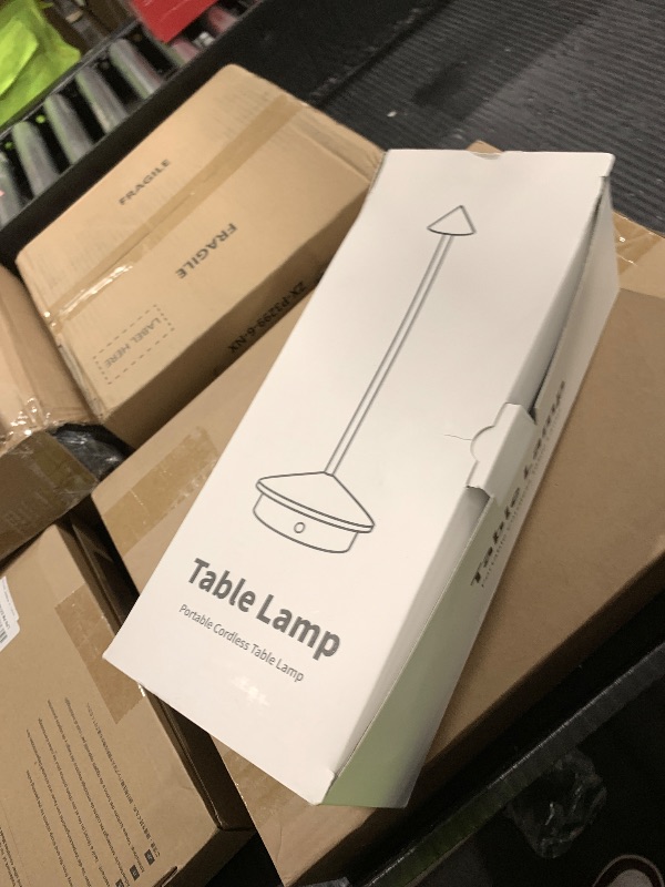 Photo 1 of NEWSEE Modern Cordless Table Lamp Set of 2, Portable LED Desk Lamps, 5000mAh Rechargeable Battery Operated Lighting for Bedroom Dining Room Restaurant Coffee Shop Camping Night Light (Black)