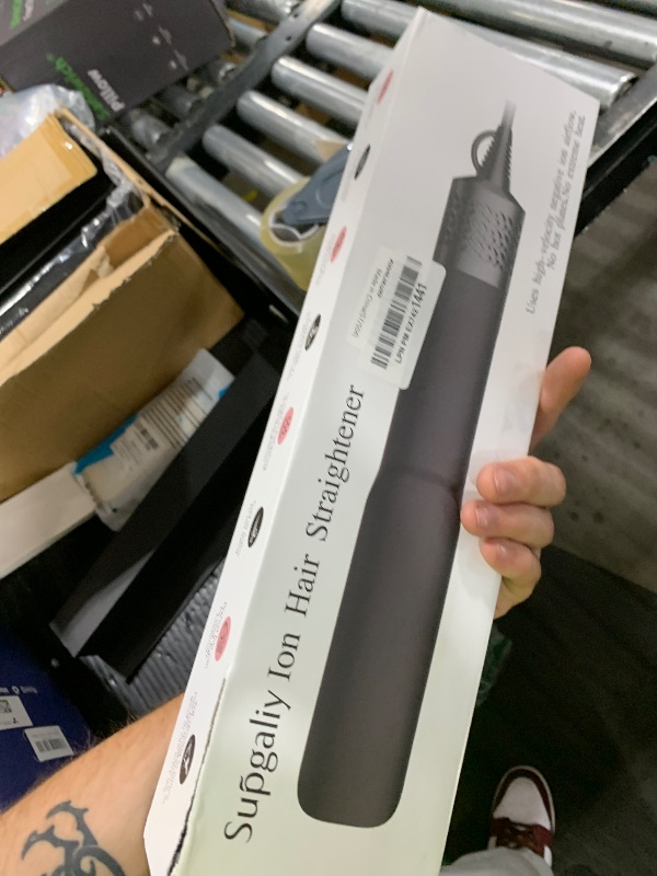 Photo 1 of Hair Straightener - 2 in 1 Wet to Dry Hair Dryer and Straightener with High-Speed Airflow + Rapid Heat-Up + Customizable Temperature + LCD Display & Auto Shut-Off + No Heat Damage for All Hair Types