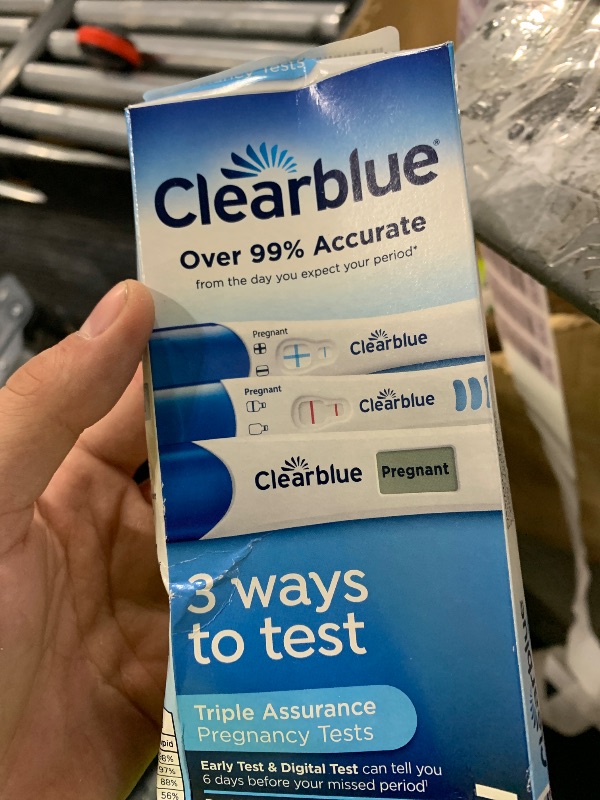 Photo 1 of Clearblue Triple Assurance Pregnancy Test Kit, Home Pregnancy Tests, 3 Ways to Test, 3 Ct