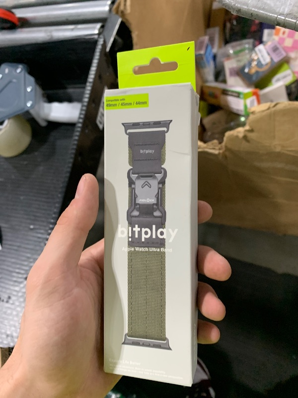 Photo 1 of bitplay-Apple Watch Band Nylon Fidlock Magnetic Black Buckle 49(Ultra) / 46/45 / 44/42* mm for Ultra1/2 S1-10 SE-Green