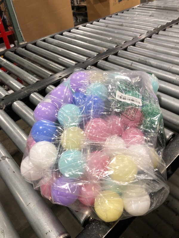Photo 1 of Vanland Ball Pit Balls for Baby and Toddler Phthalate Free BPA Free Crush Proof Plastic - Multicolored Pit Balls in Reusable Play Toys for Kids with Storage Bag